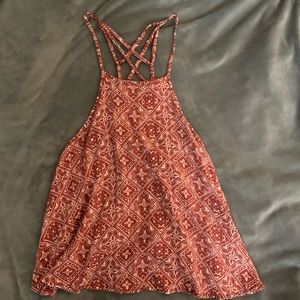 Cropped Patterned Sleeveless Top